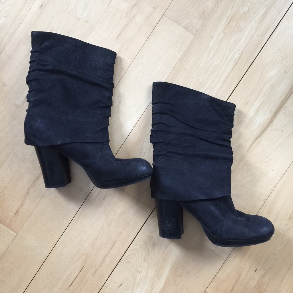 Vince Camuto slouchy heeled boot